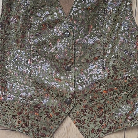 BOVINES Adventure Wear Leather Vest Sz M - Picture 5 of 10